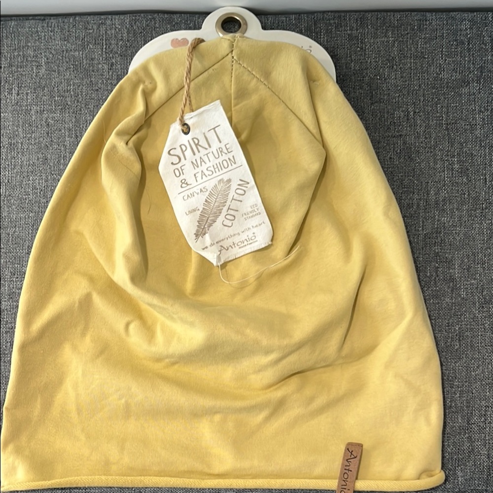 Swedish Yellow Cotton Beanie